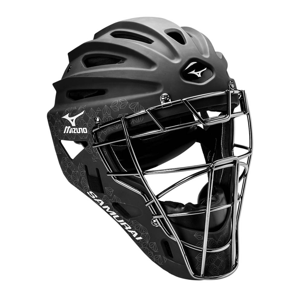 Mizuno Women's Samurai Fastpitch Softball Catcher’s Helmet - G4 Black (380253-YAS)